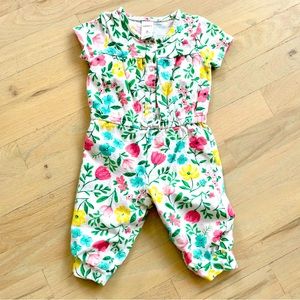 Carter’s Floral One Piece Jumpsuit | Size: 6 Months